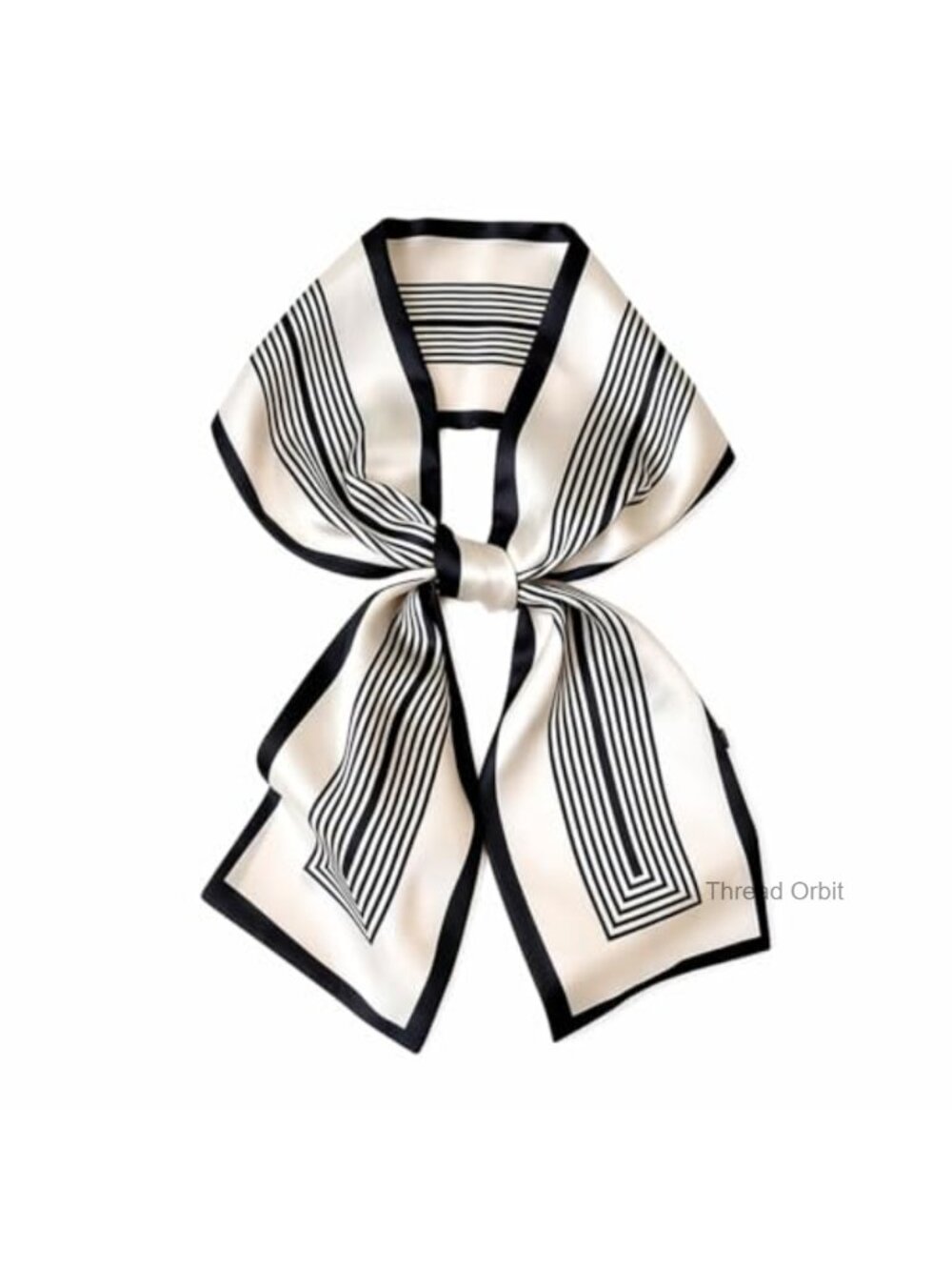 Satin Long Scarf Neck Purse Handbag Accessory